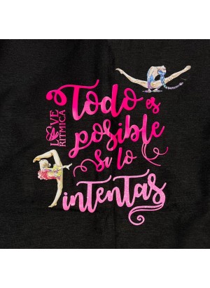 ‘Anything is possible...’ neon pink Jersey Bag | Rhythmic Gymnastics | LoveRítmica