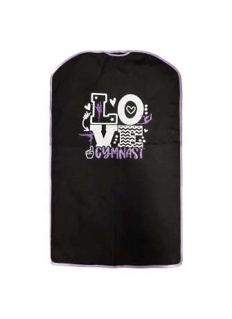 ‘Love gimnastic’ cherry-coloured jersey bag| Rhythmic Gymnastics | LoveRítmica