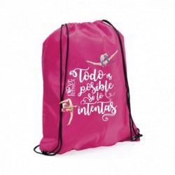 Mochila Saco Rosa