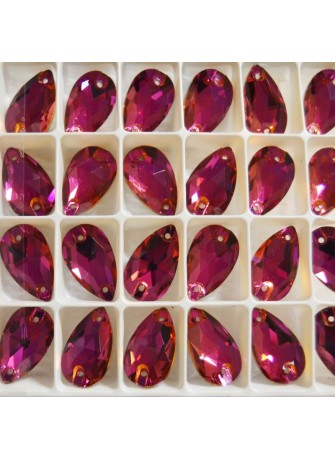 Fucsia Teardrop Stones