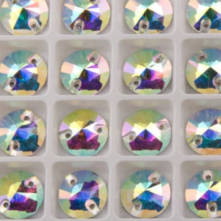Aurora Borealis rivoli sewing stone.