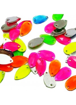 Fluor teardrop sewing stone